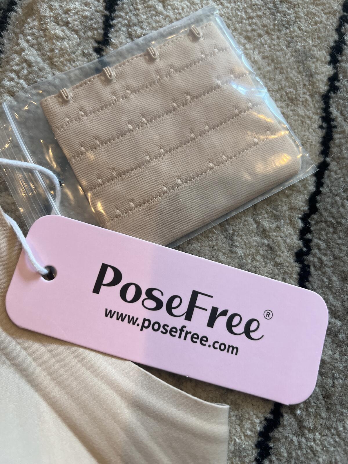 PoseFree Nude Comfort Bra with Extra Hook Extension XL