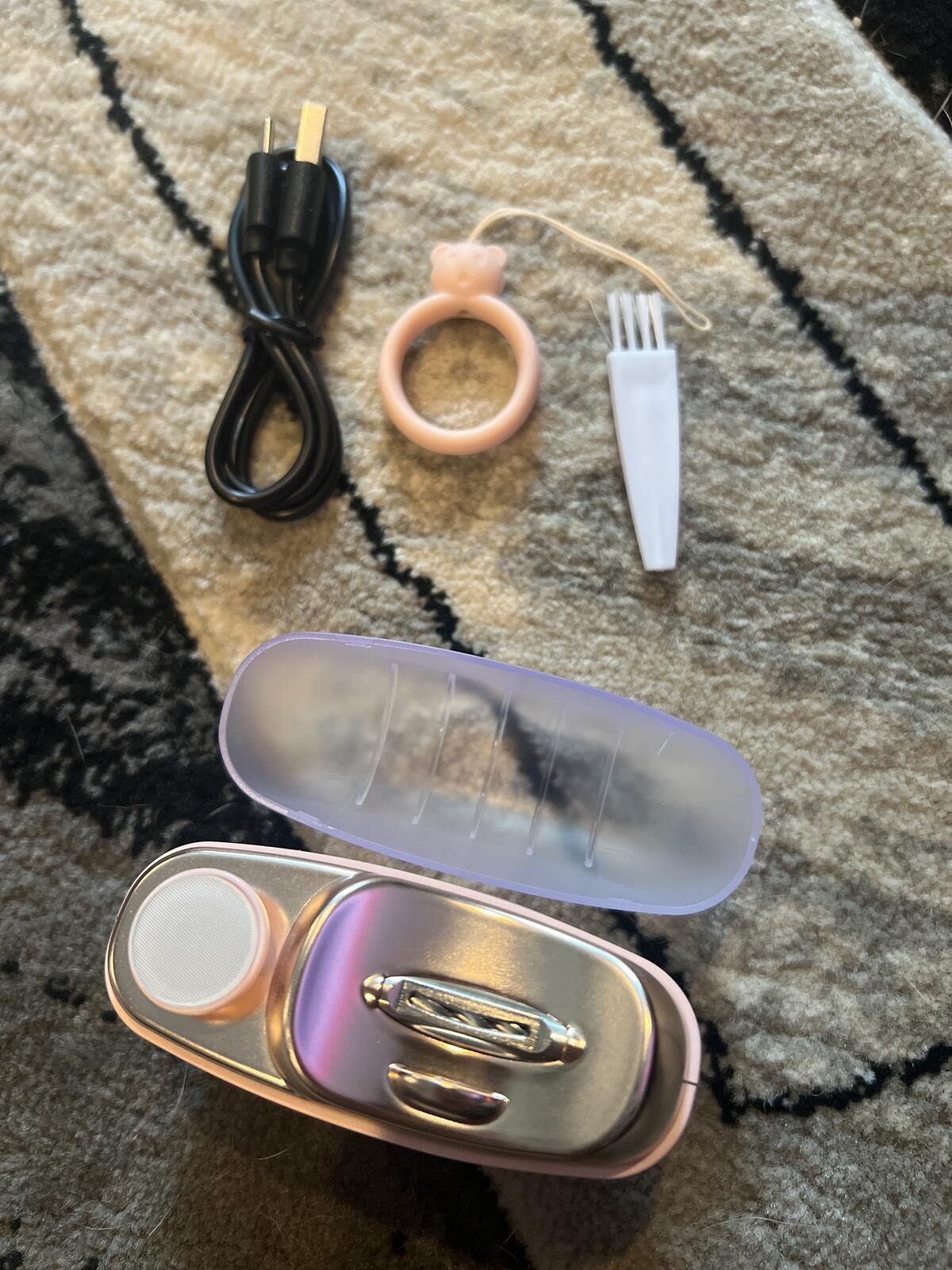 Multifunctional Electric Nail Machine with USB Charging - Pink