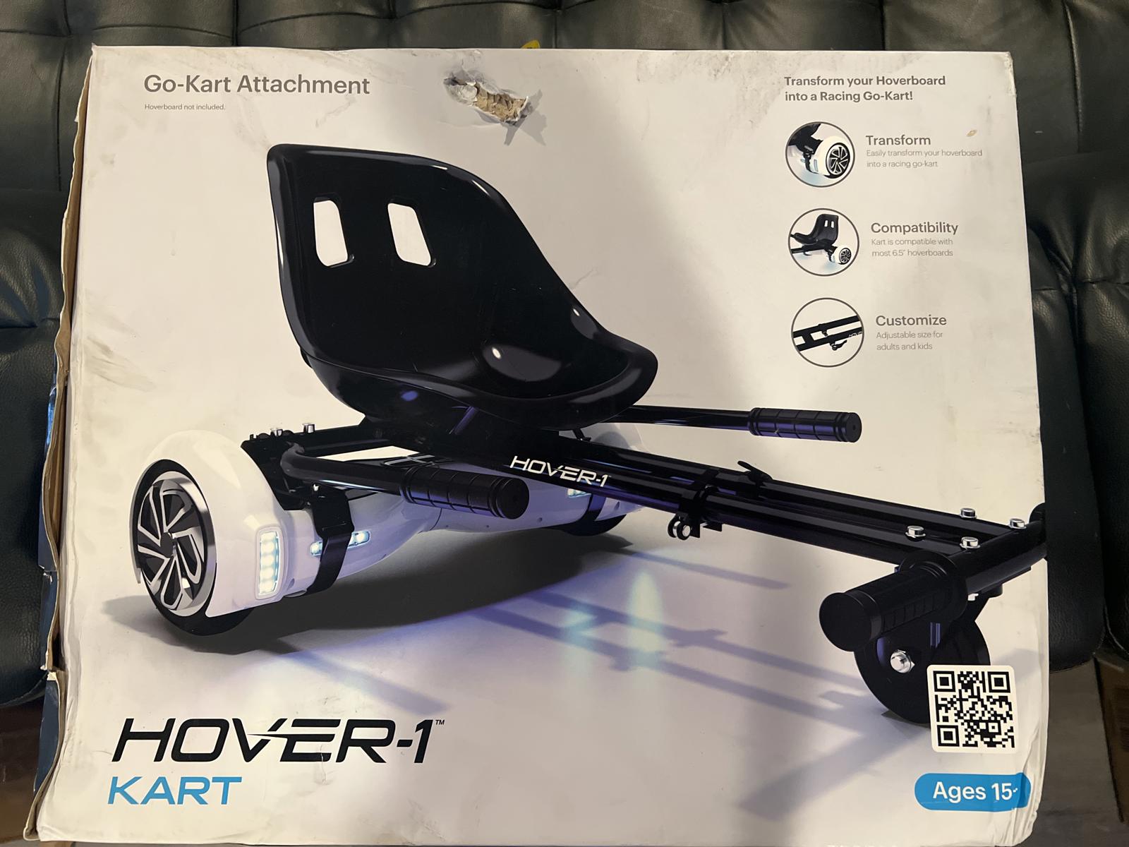 Hover-1 Kart Go-Kart Attachment for Hoverboard - Hoverboard not included