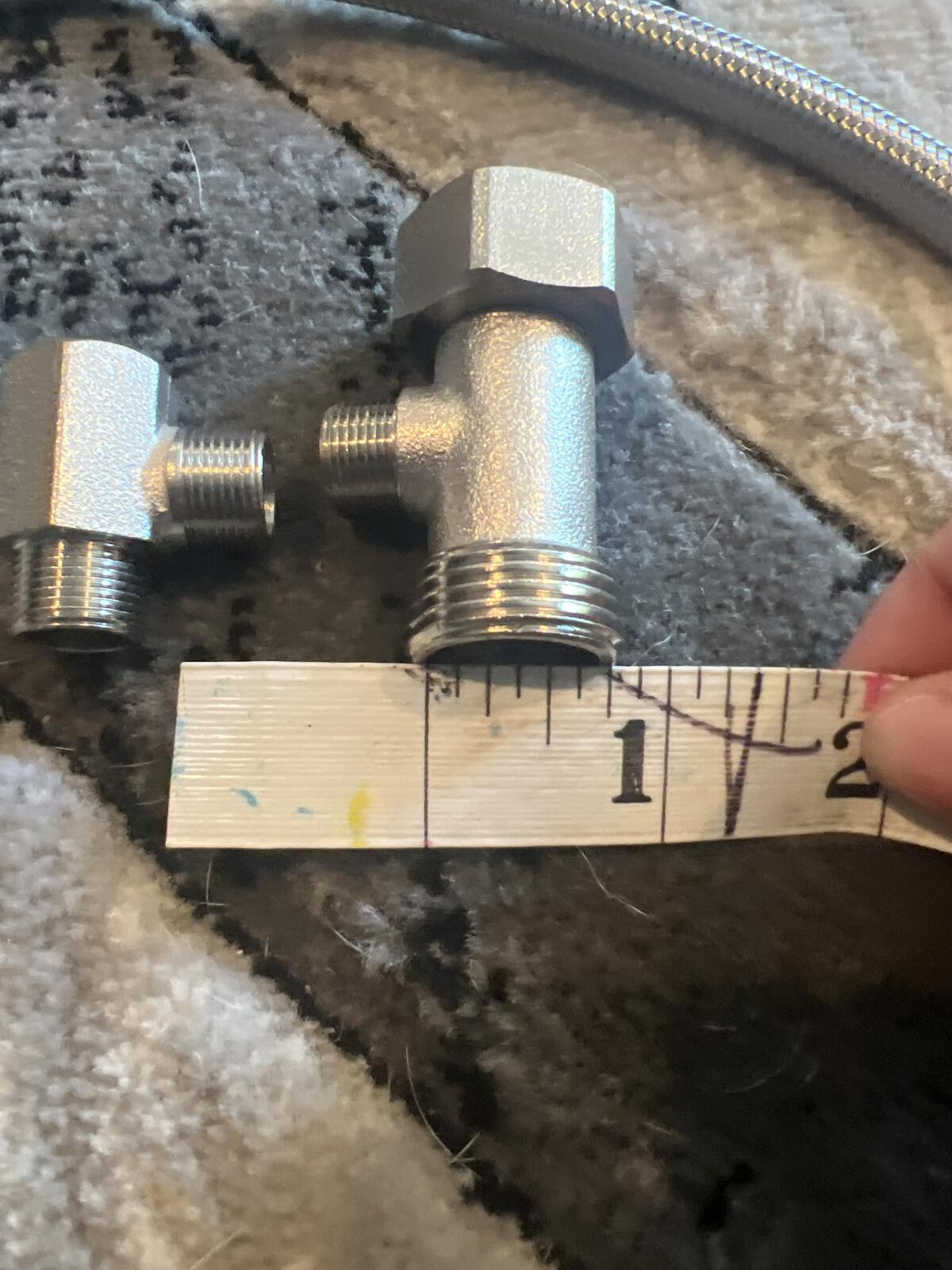 Stainless Steel Flexible Water Supply Lines with Angle Valves - Set of 2