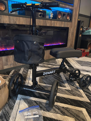 Zenart Knee Walker Model MT-9253 with Basket - Black