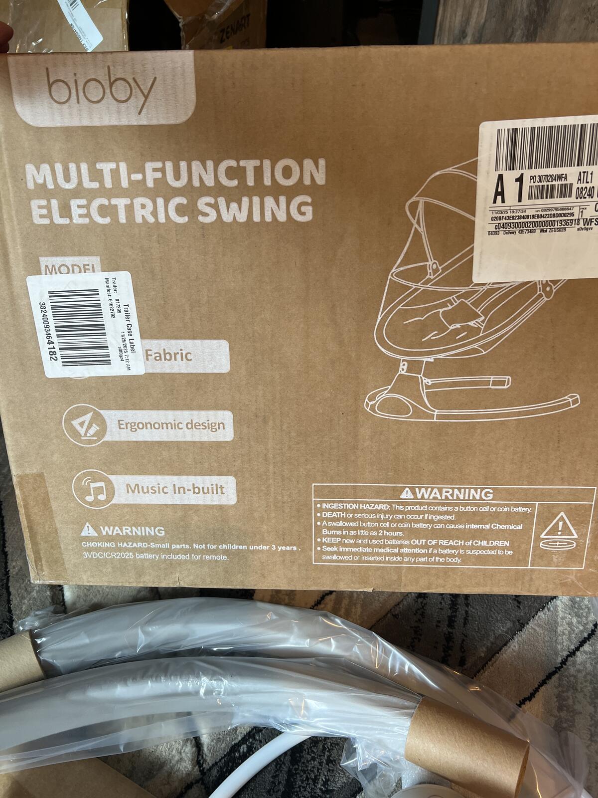 bioby Multi-Function Electric Swing Baby Rocker