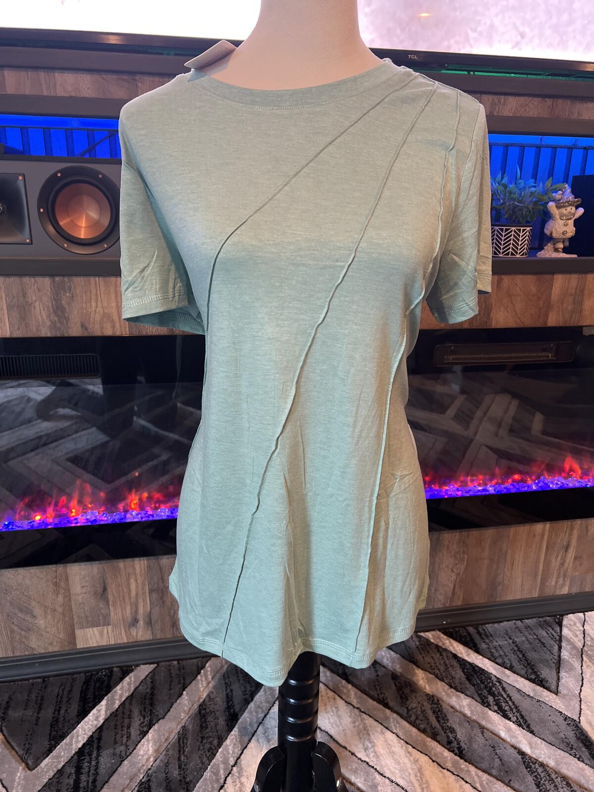 Sunbs Classic Active Fashion Light Green T-Shirt, Size L