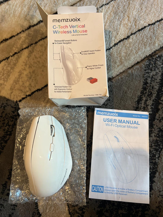 memzuoix C-Tech Vertical Wireless Mouse WM-791