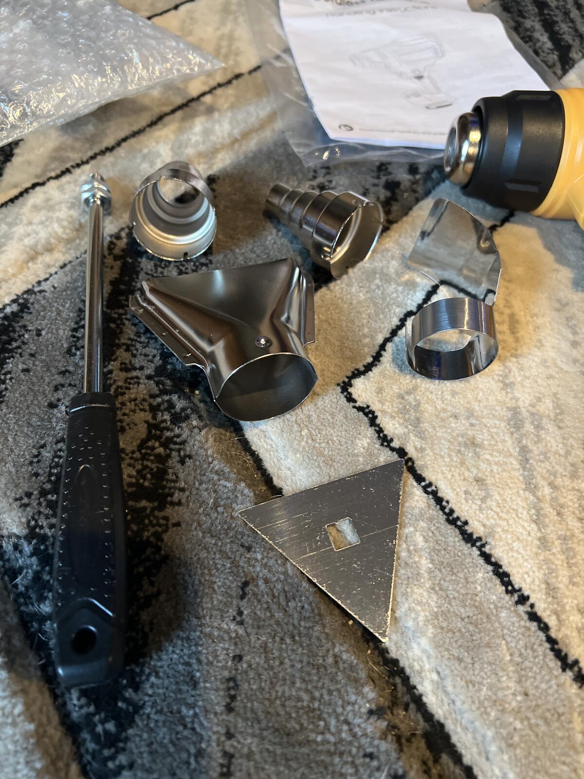 Cordless Heat Gun RFQ-18-1 400W with Multiple Nozzles