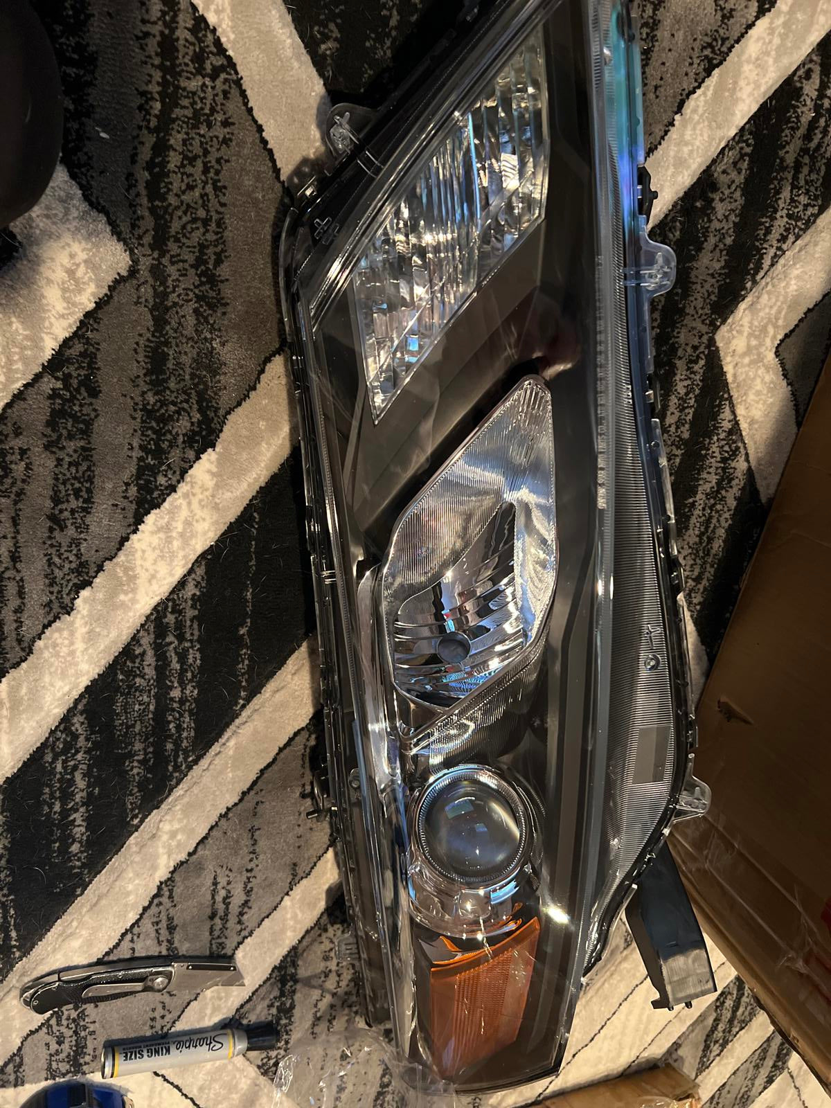 Right Passenger Side Front Headlight for 2010-2012 Honda Accord Crosstour EX EXL