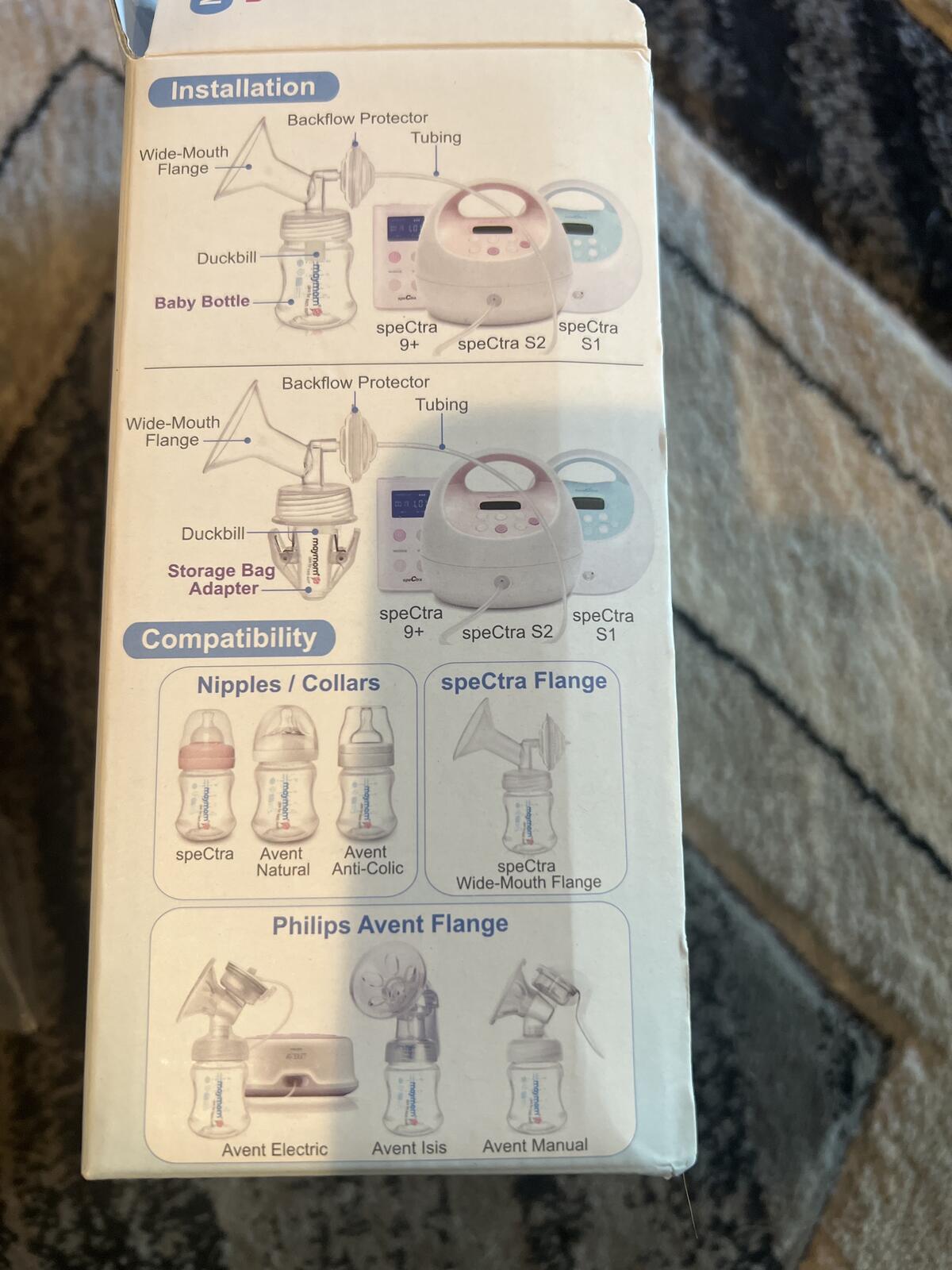 maymom MyFit Flange Kit Compatible with Spectra Pumps and Philips Avent Flanges