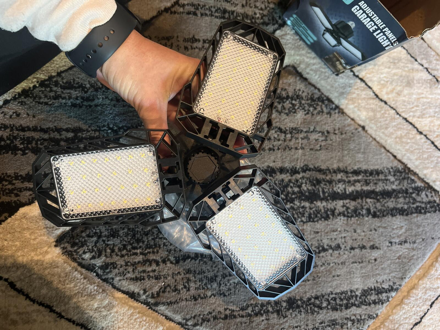 LED Adjustable Panels Garage Light - Energy Saving, Elegant Performance